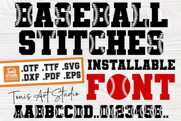 Baseball Stitches Font - Featured Image