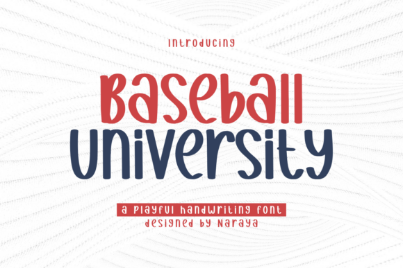 Baseball University Font - Featured Image