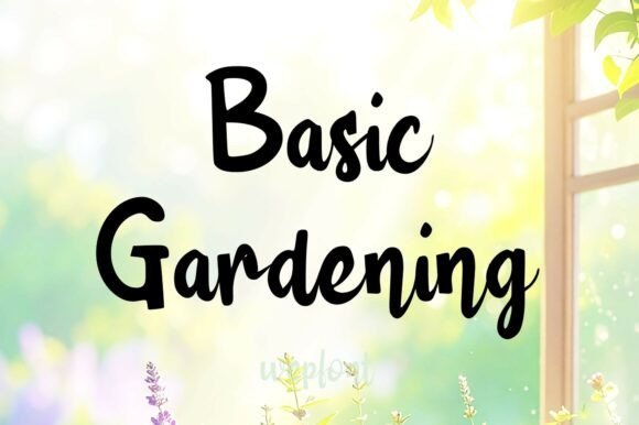 Basic Gardening Font - Featured Image