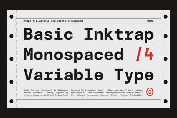 Basic Inktrap Font - Featured Image