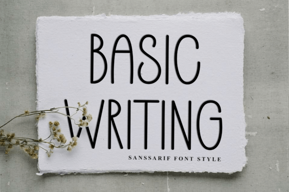Basic Writing Font - Featured Image