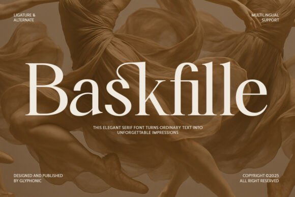 Baskfille Font - Featured Image