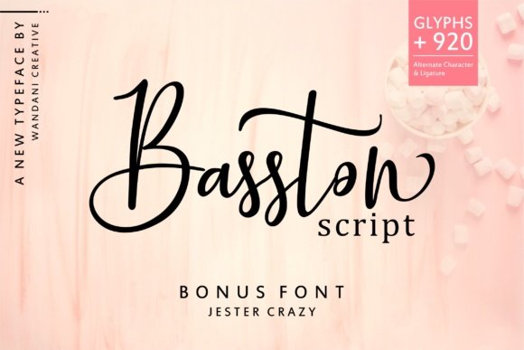 Basston Script Font - Featured Image