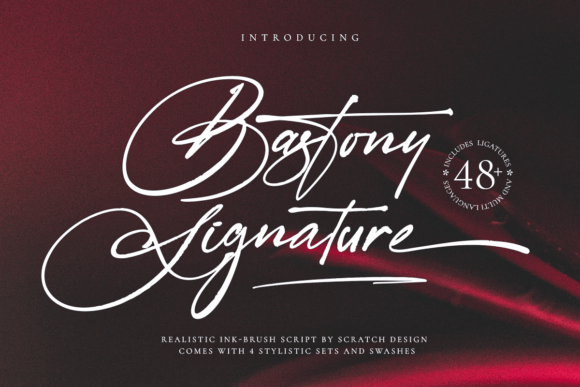 Bastony Signature Font - Featured Image