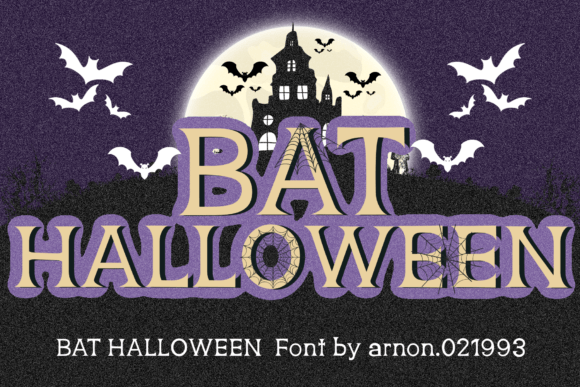 Bat Halloween Font - Featured Image