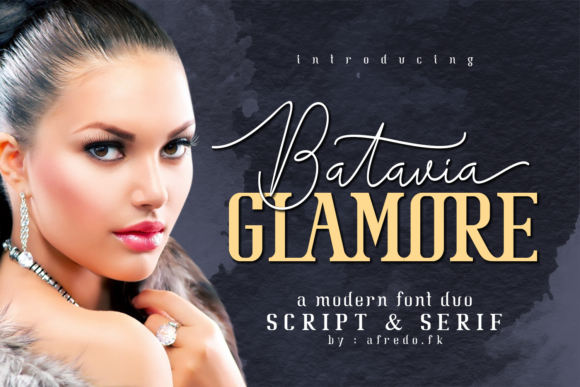Batavia Glamore Font - Featured Image
