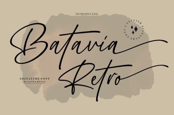 Batavia Retro Font - Featured Image