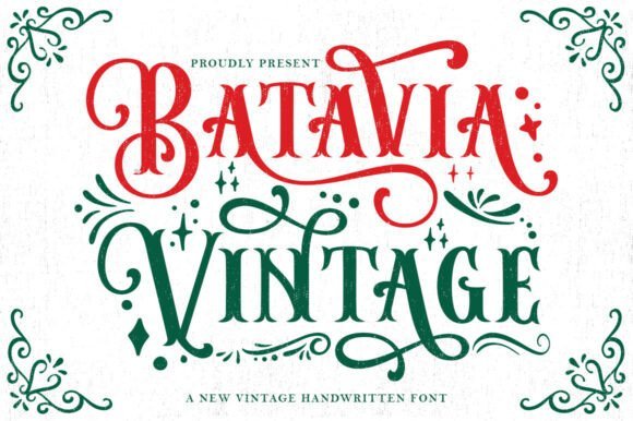 Batavia Vintage Font - Featured Image