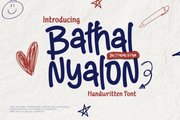 Bathal Nyalon Font - Featured Image