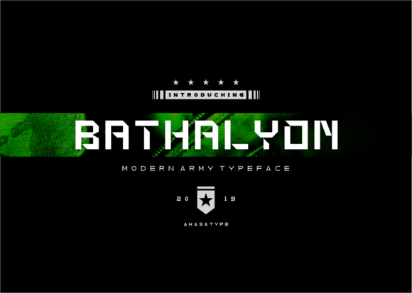 Bathalyon Army Font - Featured Image