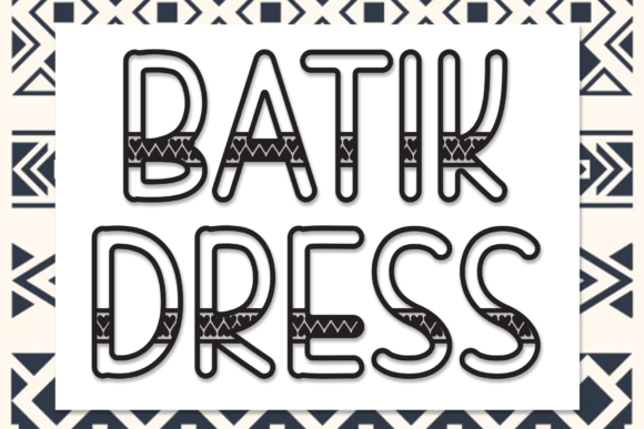 Batik Dress Font - Featured Image
