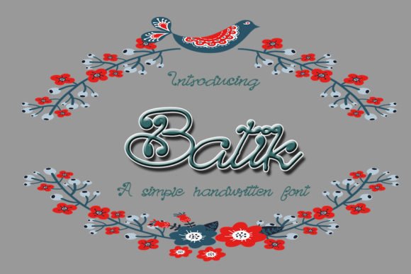 Batik Font - Featured Image