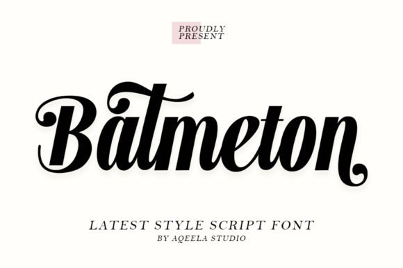 Batmeton Script Font - Featured Image