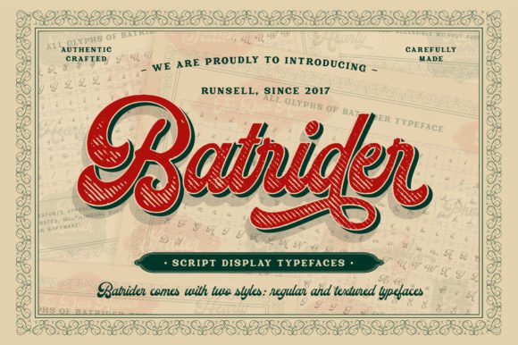 Batrider Font - Featured Image