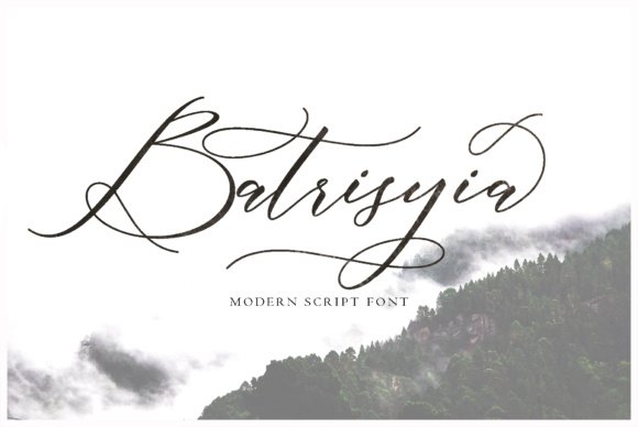 Batrisyia Script Font - Featured Image
