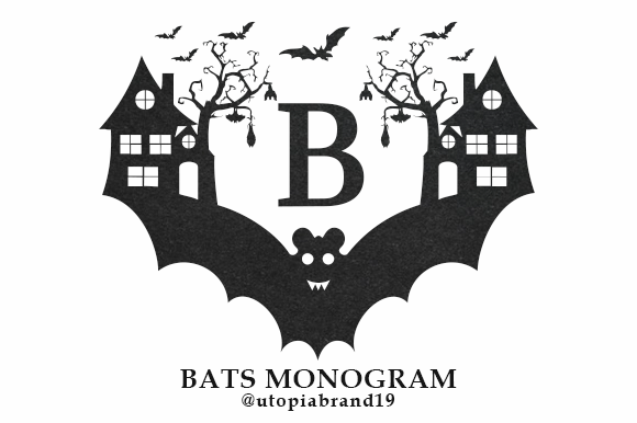 Bats Monogram Font - Featured Image