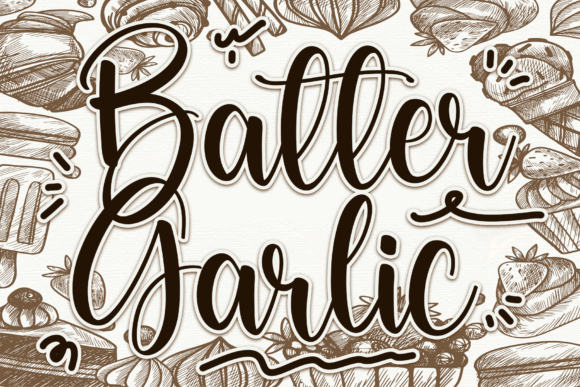 Batter Garlic Font - Featured Image