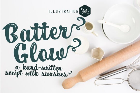 Batter Glow Font - Featured Image