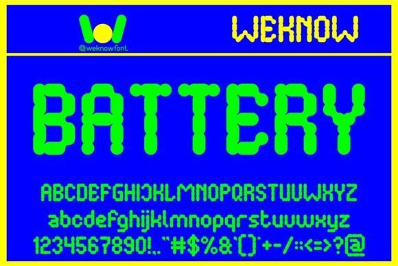 Battery Font - Featured Image