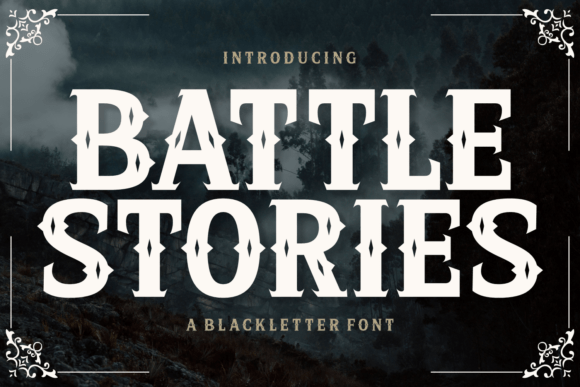 Battle Stories Font - Featured Image