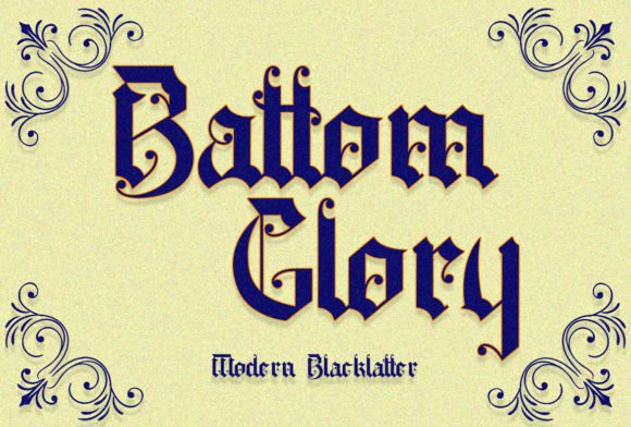 Battom Glory Font - Featured Image