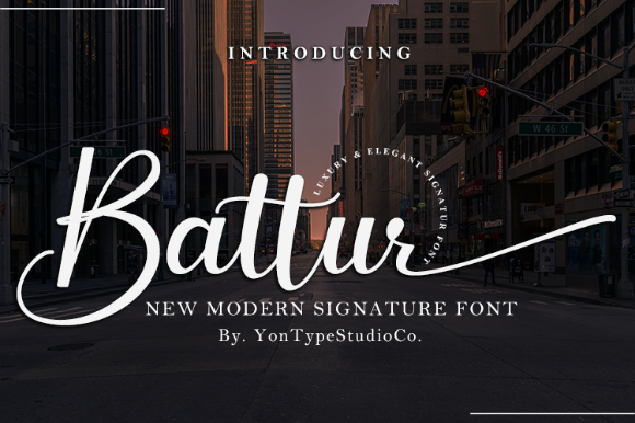 Battur Font - Featured Image