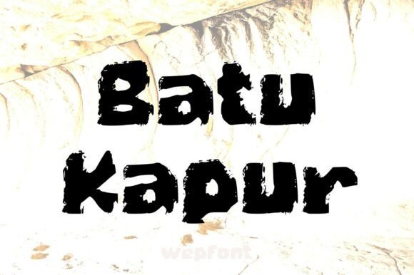 Batu Kapur Font - Featured Image