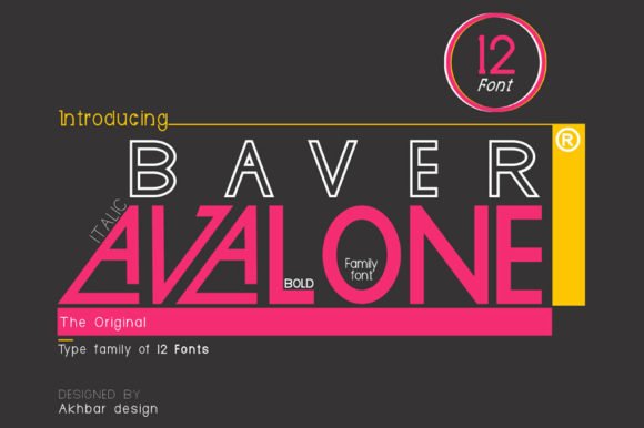 Baver Avalone Font - Featured Image