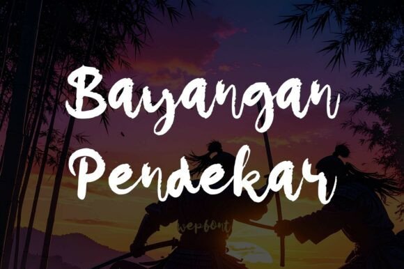 Bayangan Pendekar Font - Featured Image