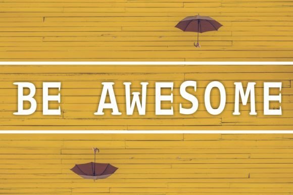 Be Awesome Font - Featured Image