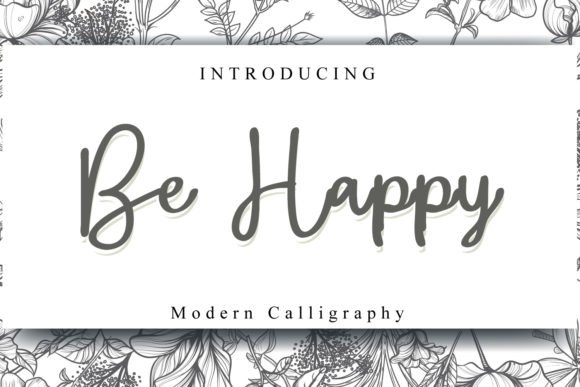 Be Happy Font - Featured Image