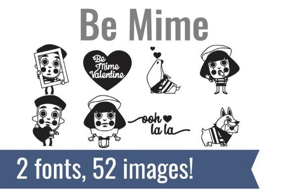 Be Mime Dingbats Font - Featured Image