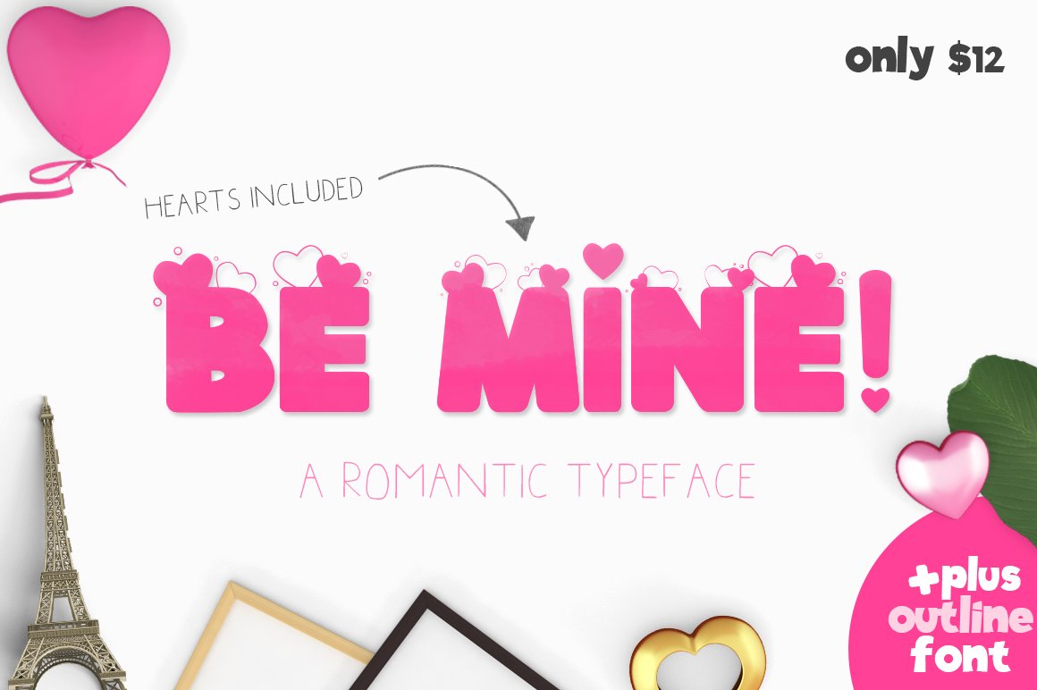 Be Mine Font - Featured Image