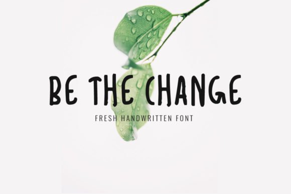Be the Change Font - Featured Image