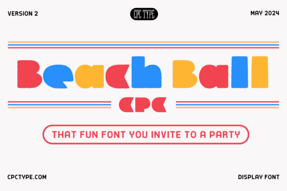Beach Ball CPC Font - Featured Image