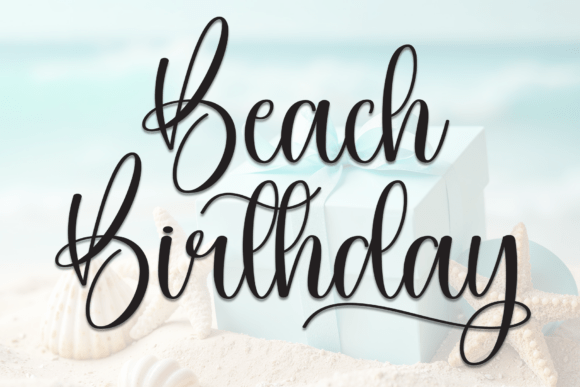 Beach Birthday Font - Featured Image