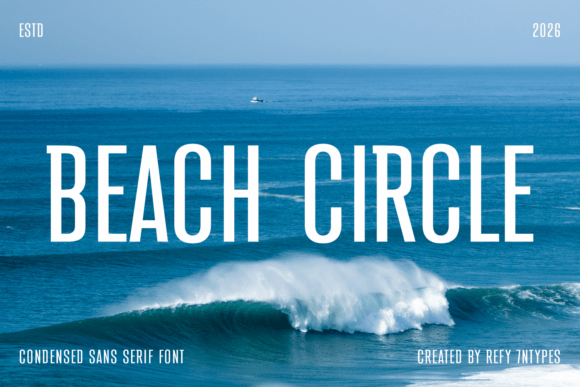 Beach Circle Font - Featured Image
