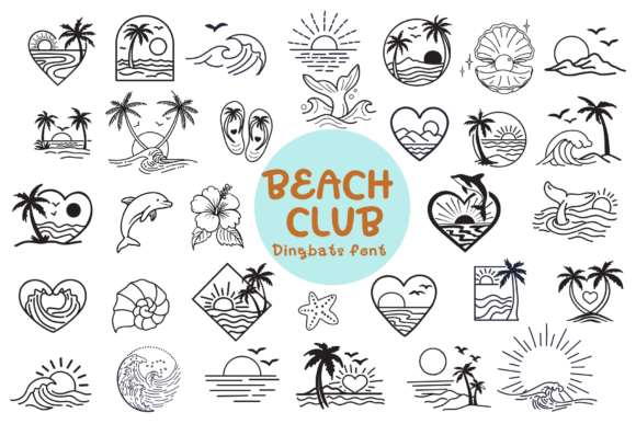 Beach Club Doodle Font - Featured Image
