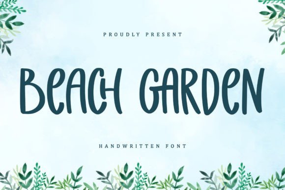 Beach Garden Font - Featured Image