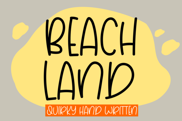 Beach Land Font - Featured Image