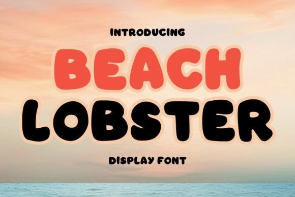 Beach Lobster Font - Featured Image