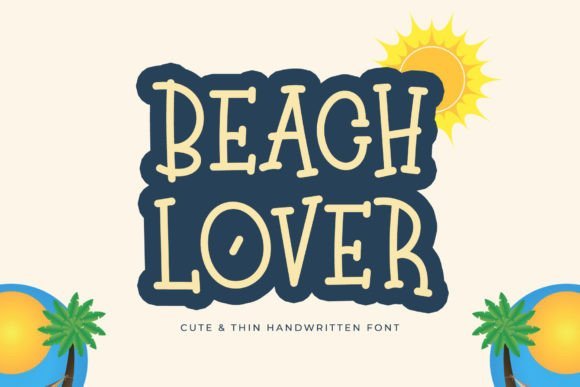 Beach Lover Font - Featured Image