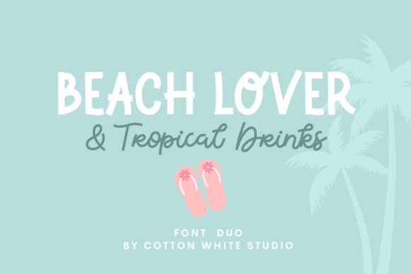 Beach Lover Tropical Drinks Duo Font - Featured Image