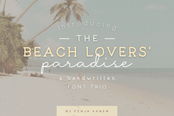 Beach Lovers Paradise Font - Featured Image