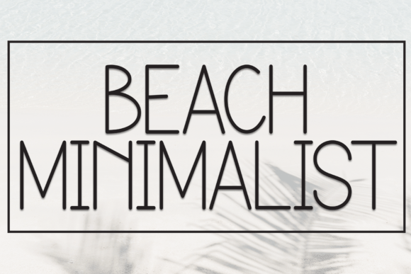 Beach Minimalist Font - Featured Image