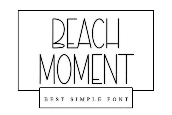 Beach Moment Font - Featured Image