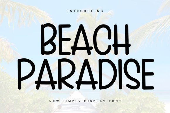 Beach Paradise Font - Featured Image