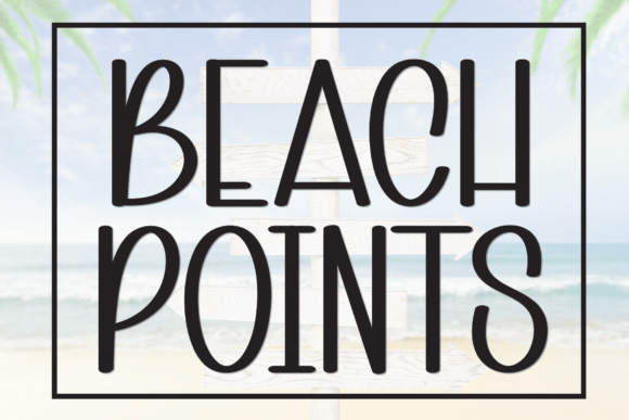 Beach Points Font - Featured Image