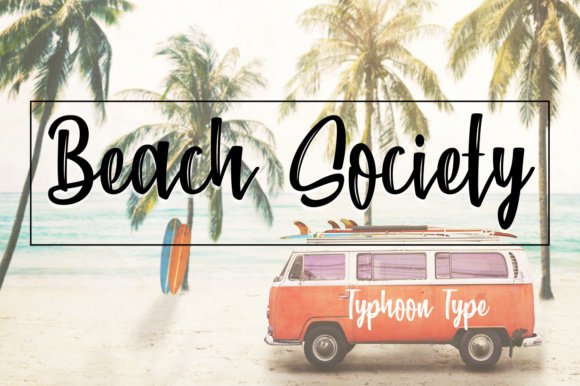 Beach Society Font - Featured Image