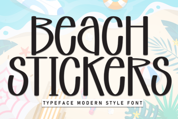 Beach Stickers Font - Featured Image